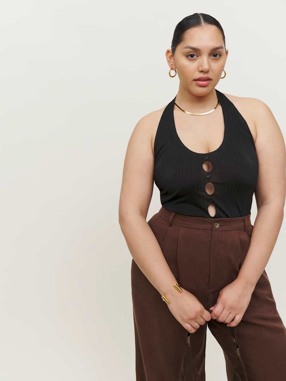 Reformation Liberty Knit Tank – Black – Size Small